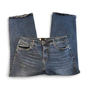 Kut from the Kloth Charlotte Fab Ab Culotte High Rise Jeans, Blue, Size 16, NWOT